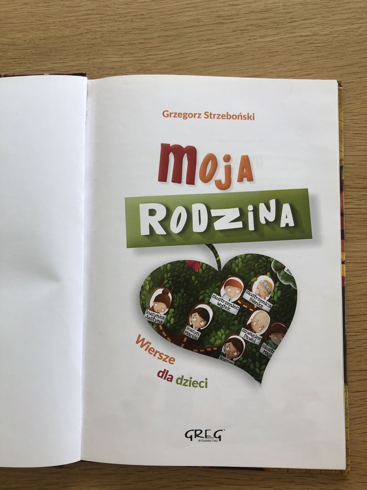 Ksiazka „Moja rodzina” wiersze dla dzieci