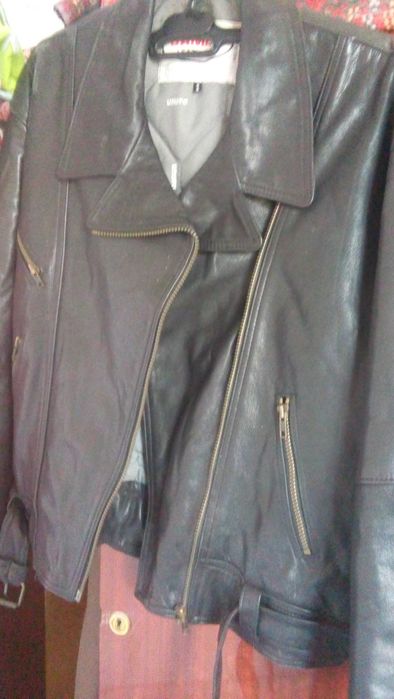 Куртка стильна  шкіряна зимова
