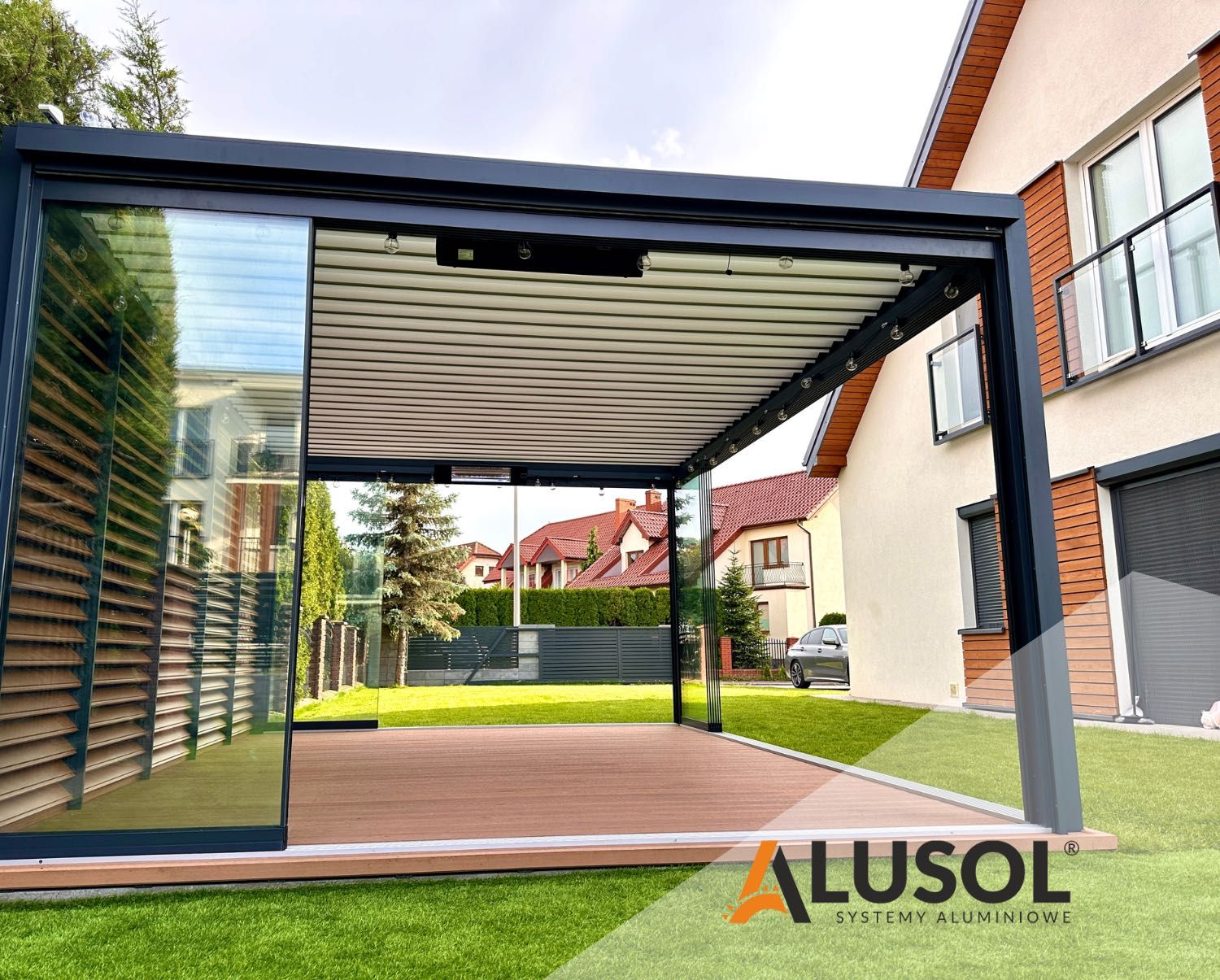 Pergola Lamelowa Aluminiowa Wysoka Jakość Ruchomy Dach Lamele JAKOŚĆ!
