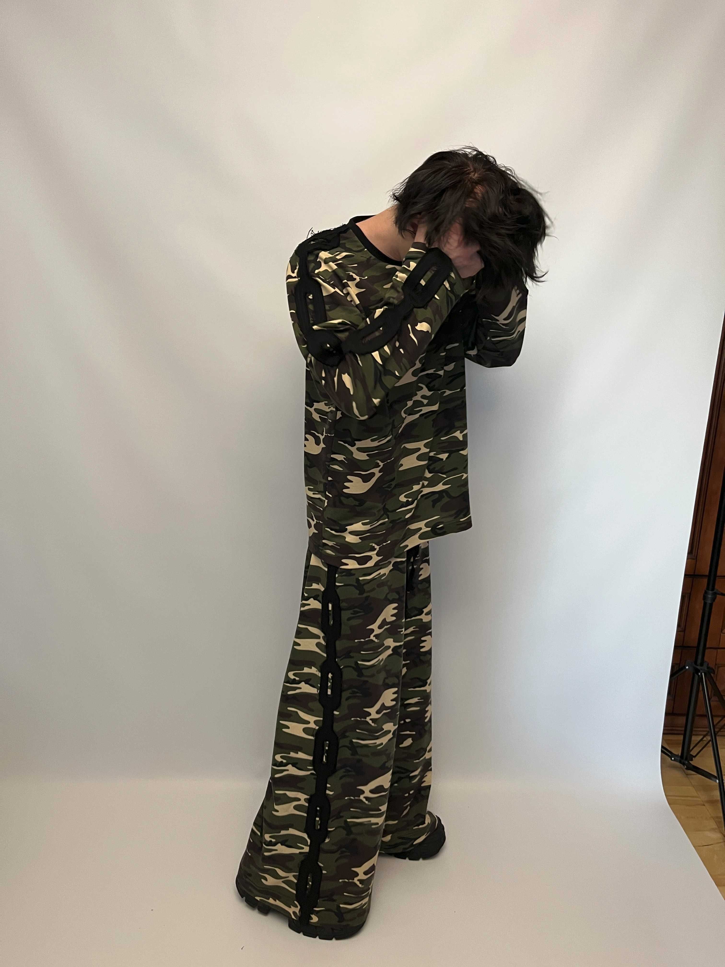 trak pants фосфор | 5 раскрасок | цепи, камуфляж двухнитка opium