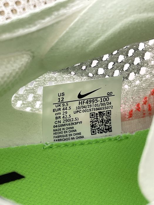 Оригинал Nike ZoomX Vaporfly Next% 3 (HF4995 100) кроссовки для бега