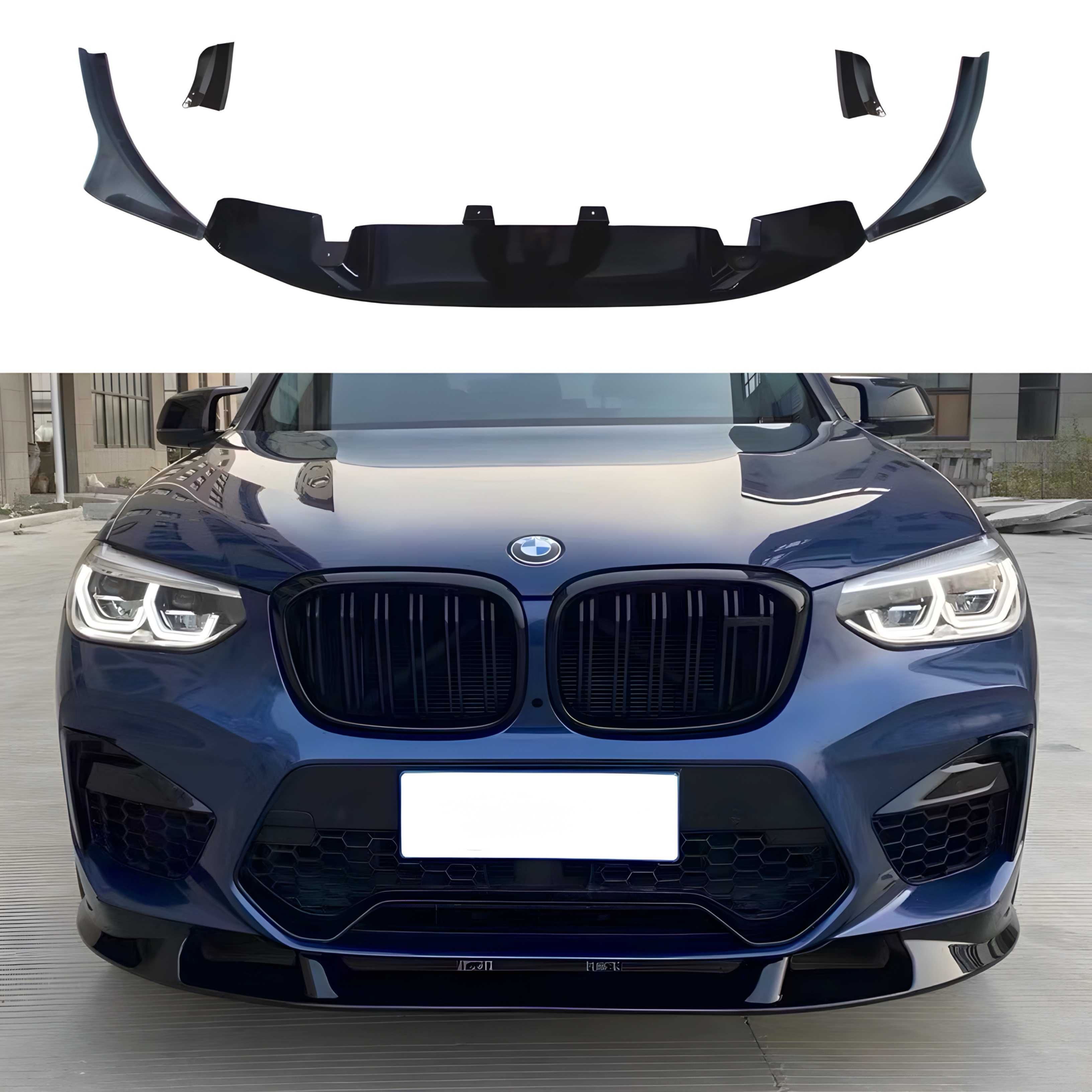 Юбка переднего бампера BMW X5 F15 G05 G07 X3M F97 X4M 98 губа накладка
