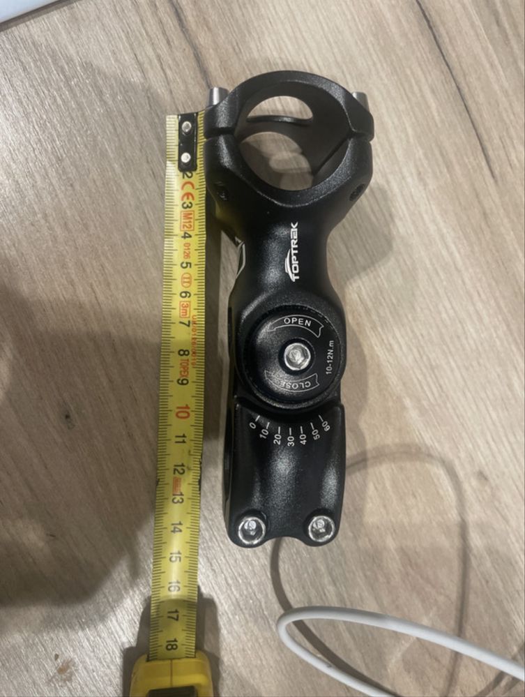 Toptrek Mostek wspornik kierownicy, regulowany 0-60