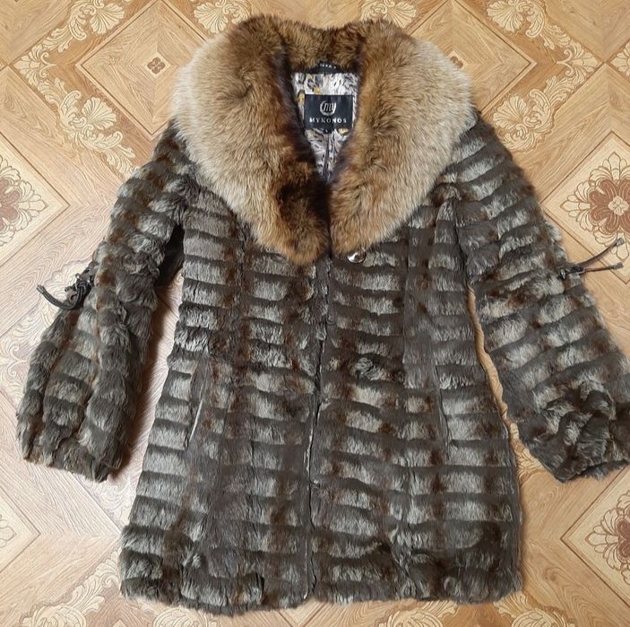 Шубка шуба кожурой полушубок на рост 160-164см р.40-46