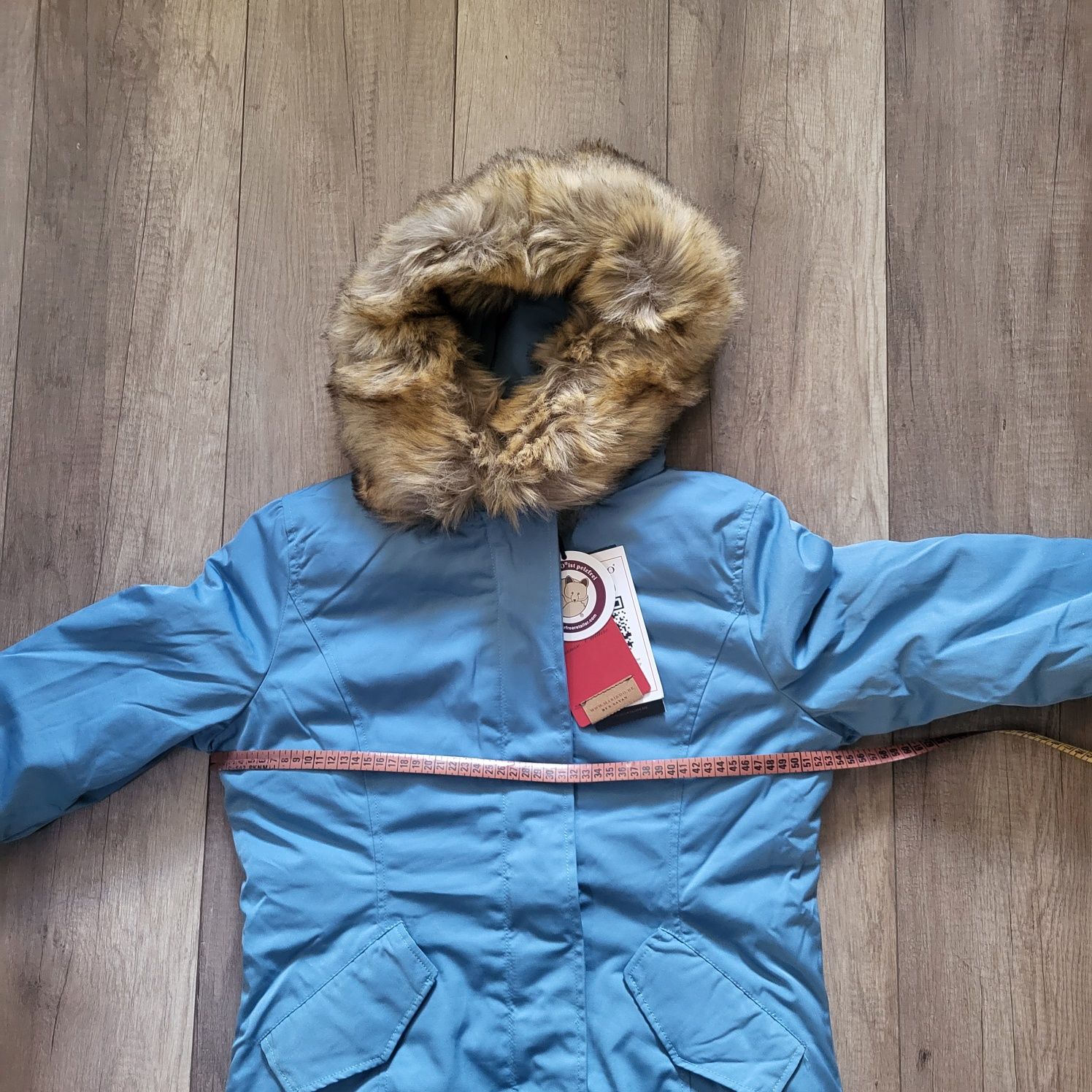 Kurtka zimowa Parka damska Marikoo 36S Karmaa jasny niebieski