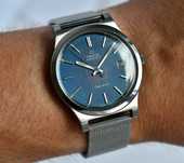 Zegarek OMEGA Geneve Automatic Blue - Vintage z 74 roku - Stal 36,5mm