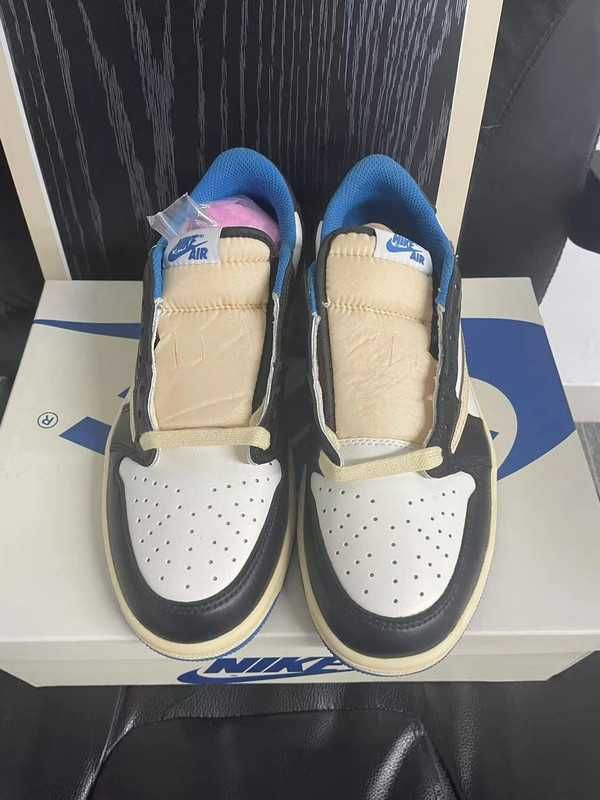 TravisScott\Jordan1*Retro*DamskieNikeAIrniebieski UnisexTrampki.44