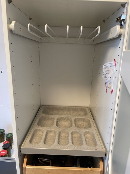 Ikea komplememt wieszak na spodnie i szuflada na bizuterię 50x58