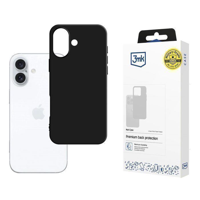 Etui 3Mk Matt Case Na Iphone 16 Plus - Czarne