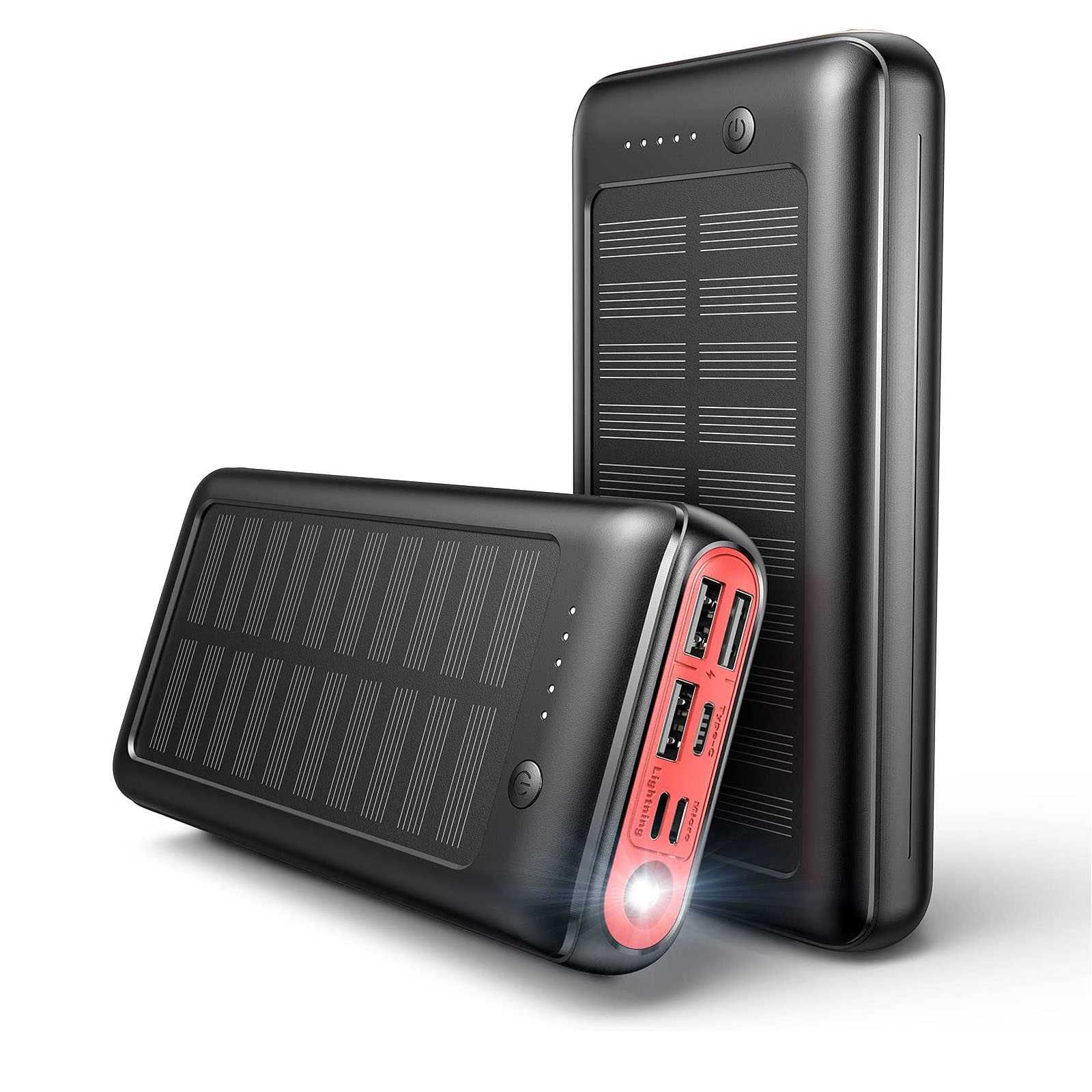 Павербанк JIGA 30000mAh Power Bank на солнечной батарее