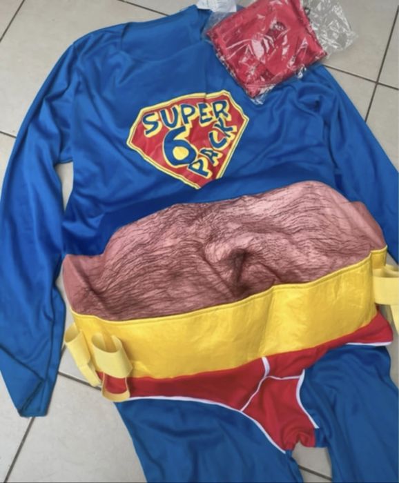 Kostium przebranie meskie roz.Uni Superbohater halloween