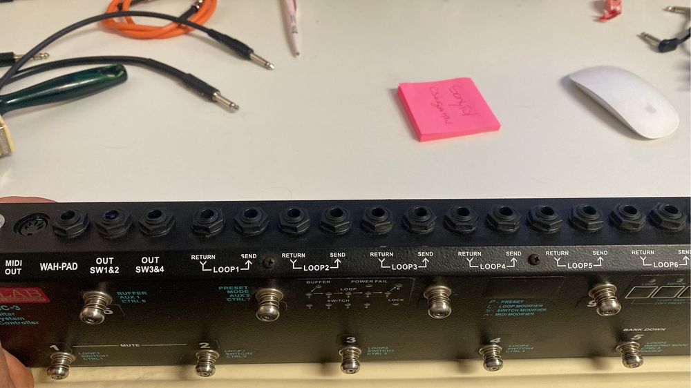 Roland GR-33 e GLab controlador