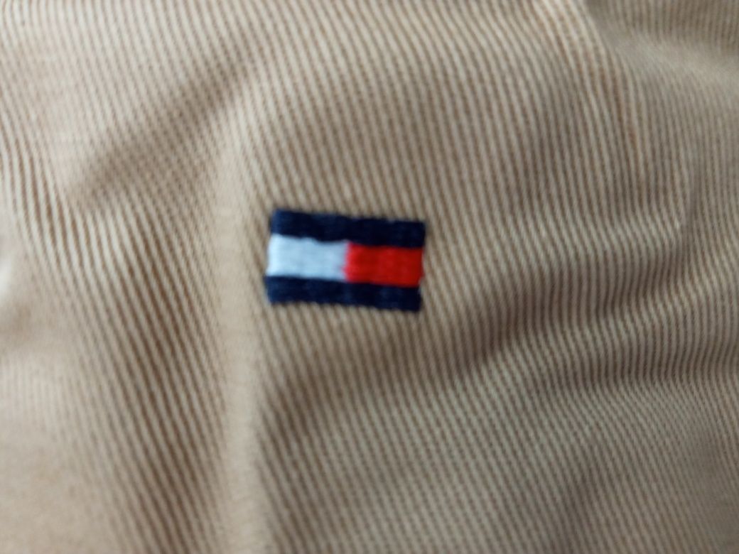 Nowy oryginalny kapelusz bucket hat beżowy logo Hilfiger