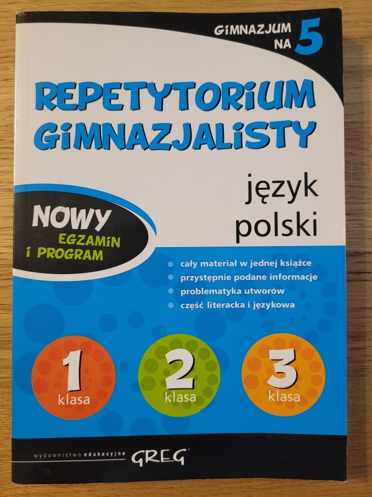 Język polski. Repetytorium gimnazjalisty.