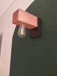 kinkiety 2 szt. drewniane loft boho