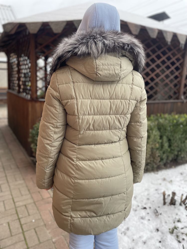 Жіночий пуховик пальто зимове xl 48