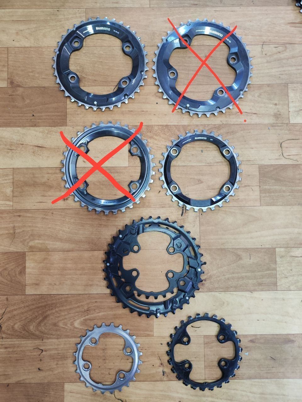 Зірки шимано 96BCD Shimano звёзды deore XT SLX XTR зірки