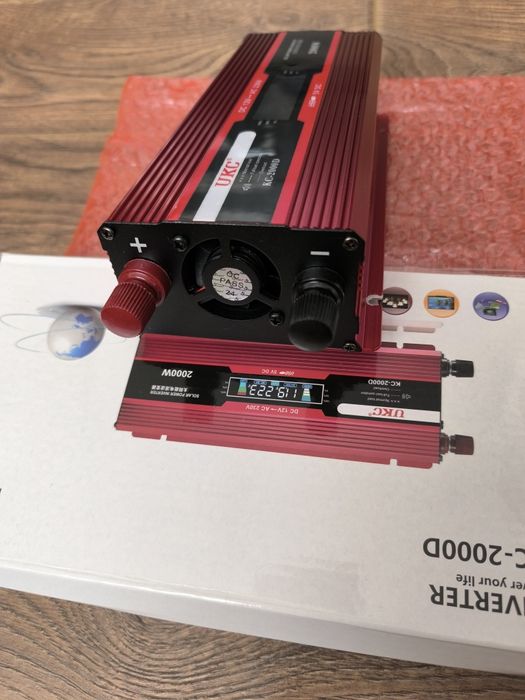 Инвертор 2000w, преобразователь с 12v на 220v
