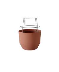 Vaso terracota com grelha IKEA