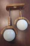 Dębowa lampa wisząca
