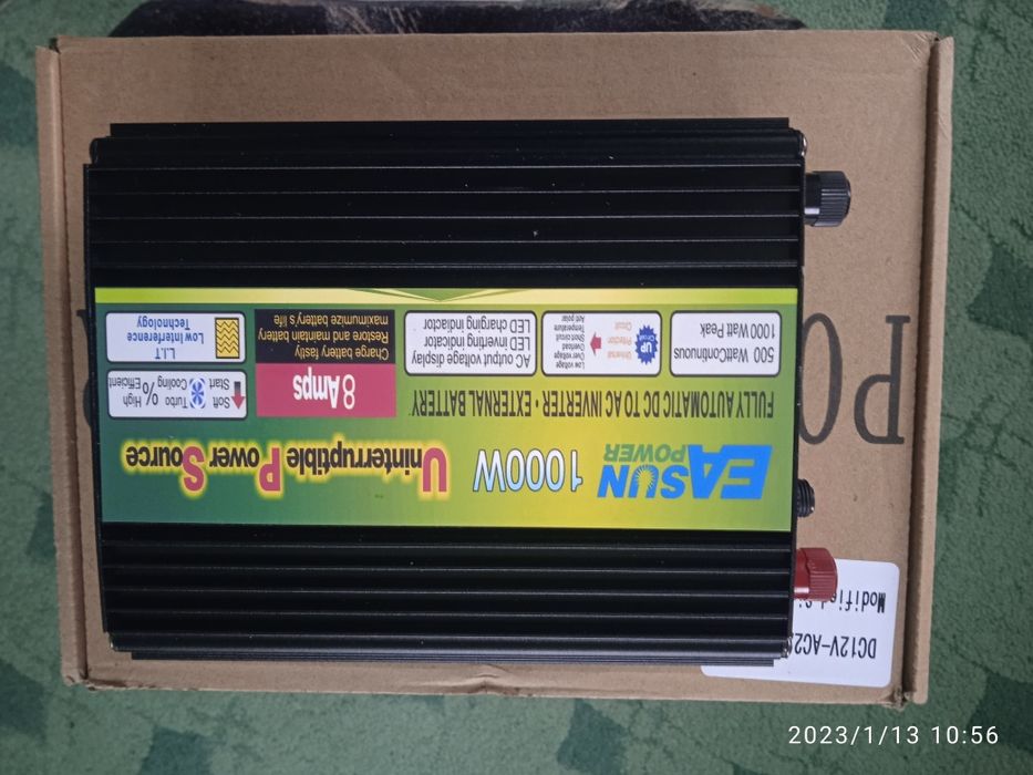 Інвертер з модифікованою синусоїдою та функцією безперервного живлення