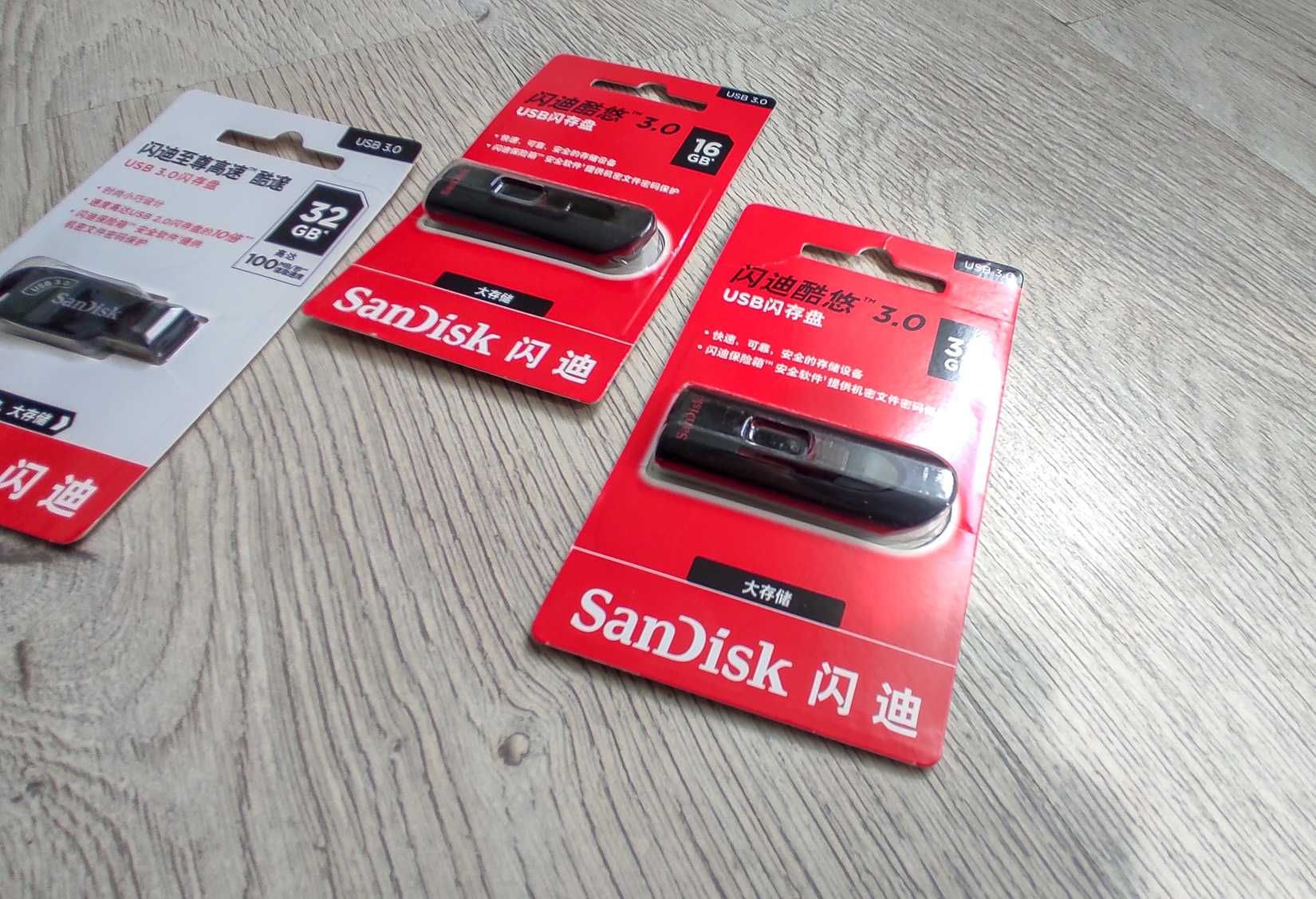Флешка SanDisk USB 3.0 - 32 Гб и 16 Гб оригинал, флеш память
