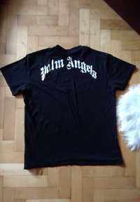 Palm Angels t-shirt black logo koszulka streetwear