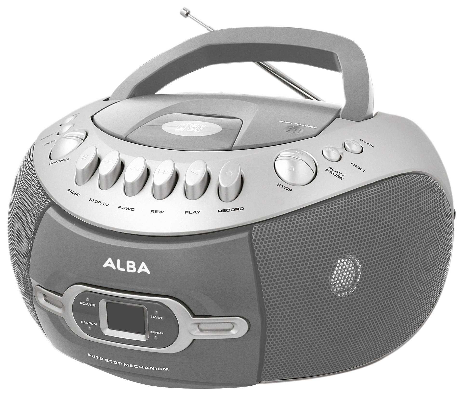 Radioodtwarzacz CD z kasetą boombox ALBA