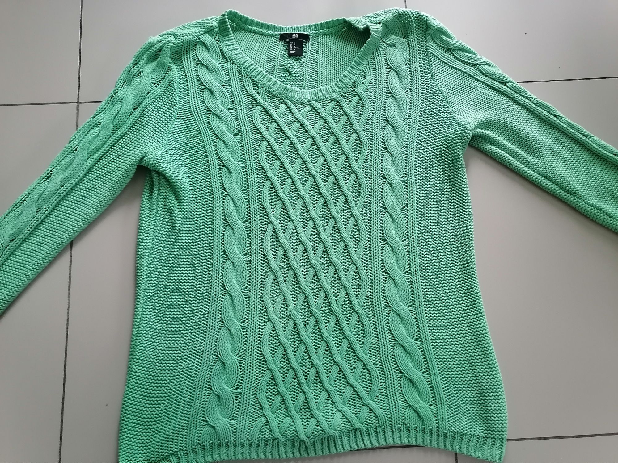 Zielony sweter H&M
