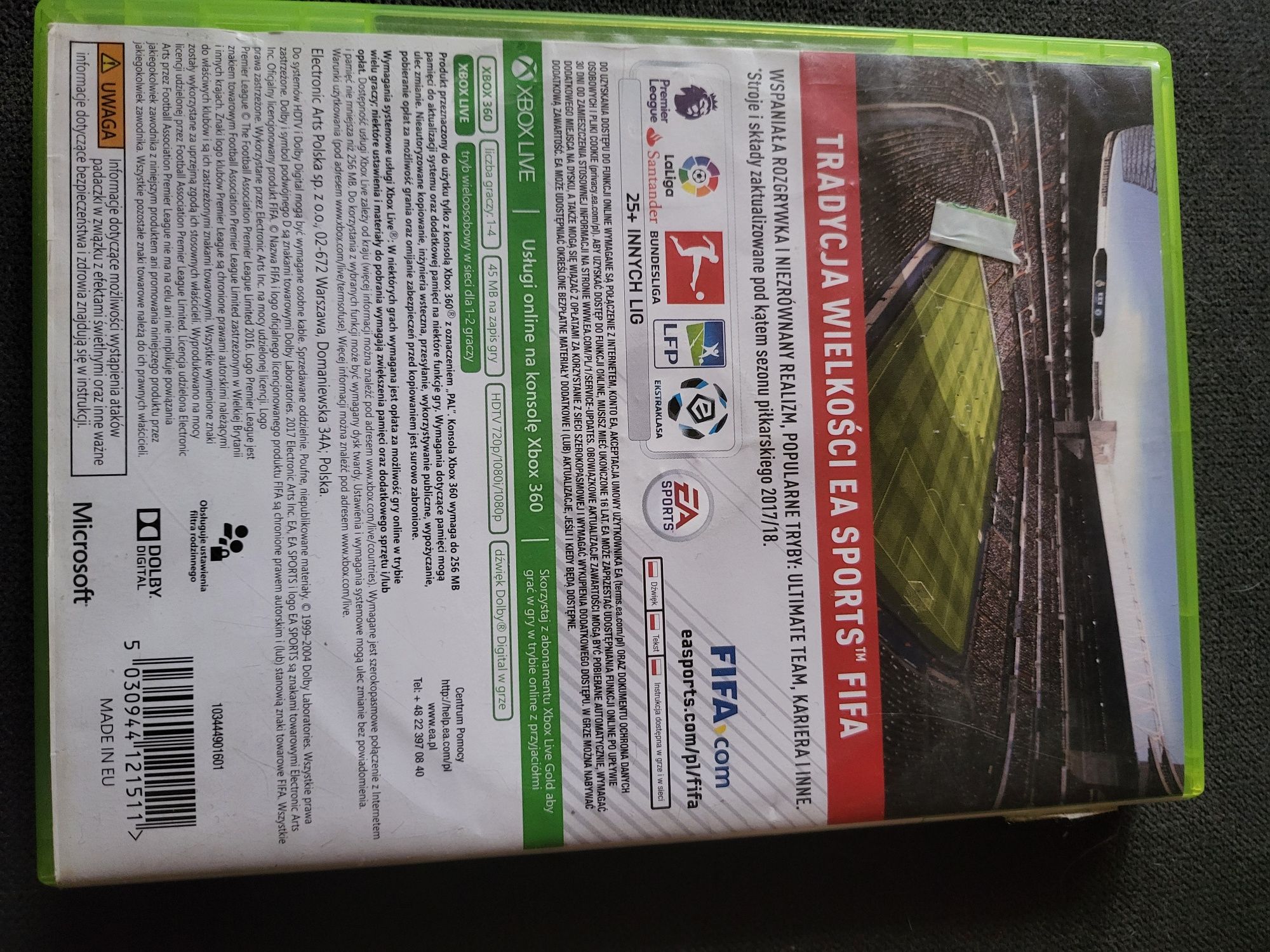 Fifa 18 xbox 360
