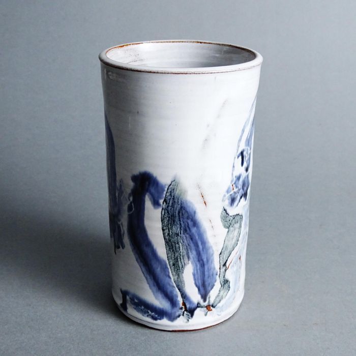 ceramika autorska piękny malowany wazon
