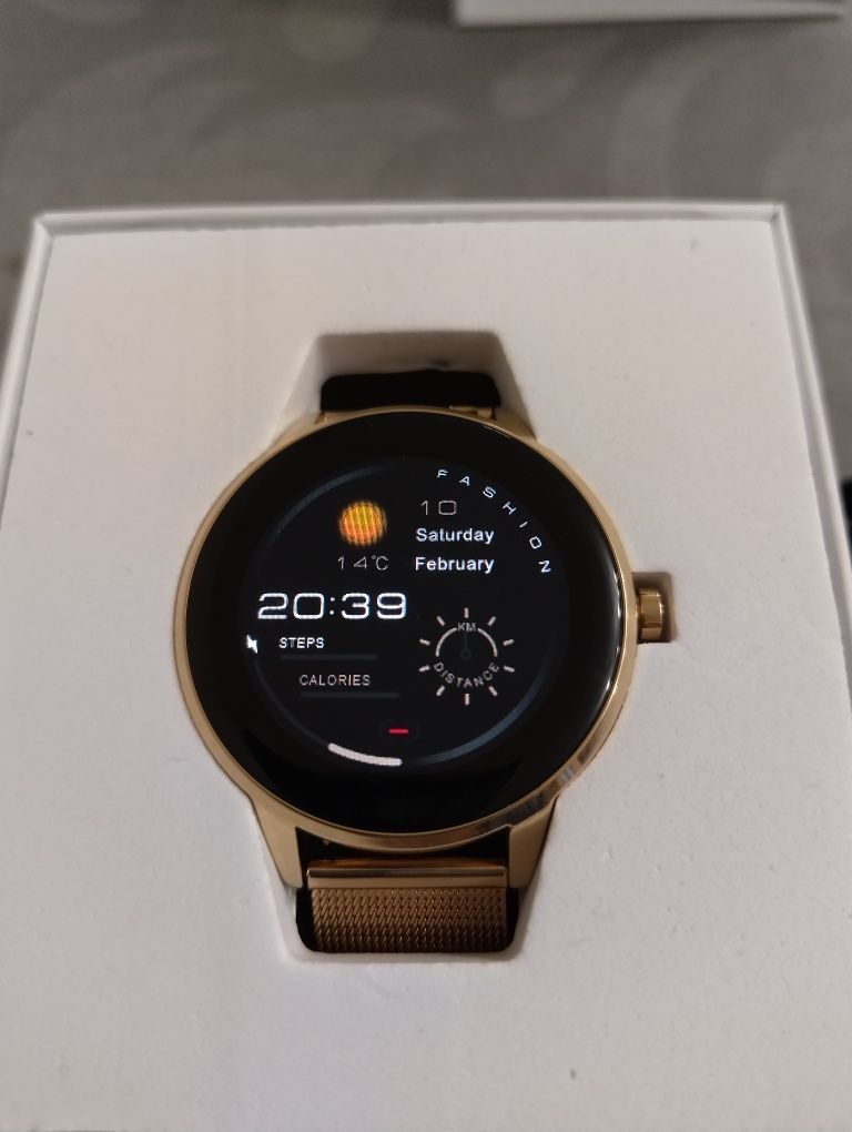 relogio smartwatch queencall rose gold c/garantia