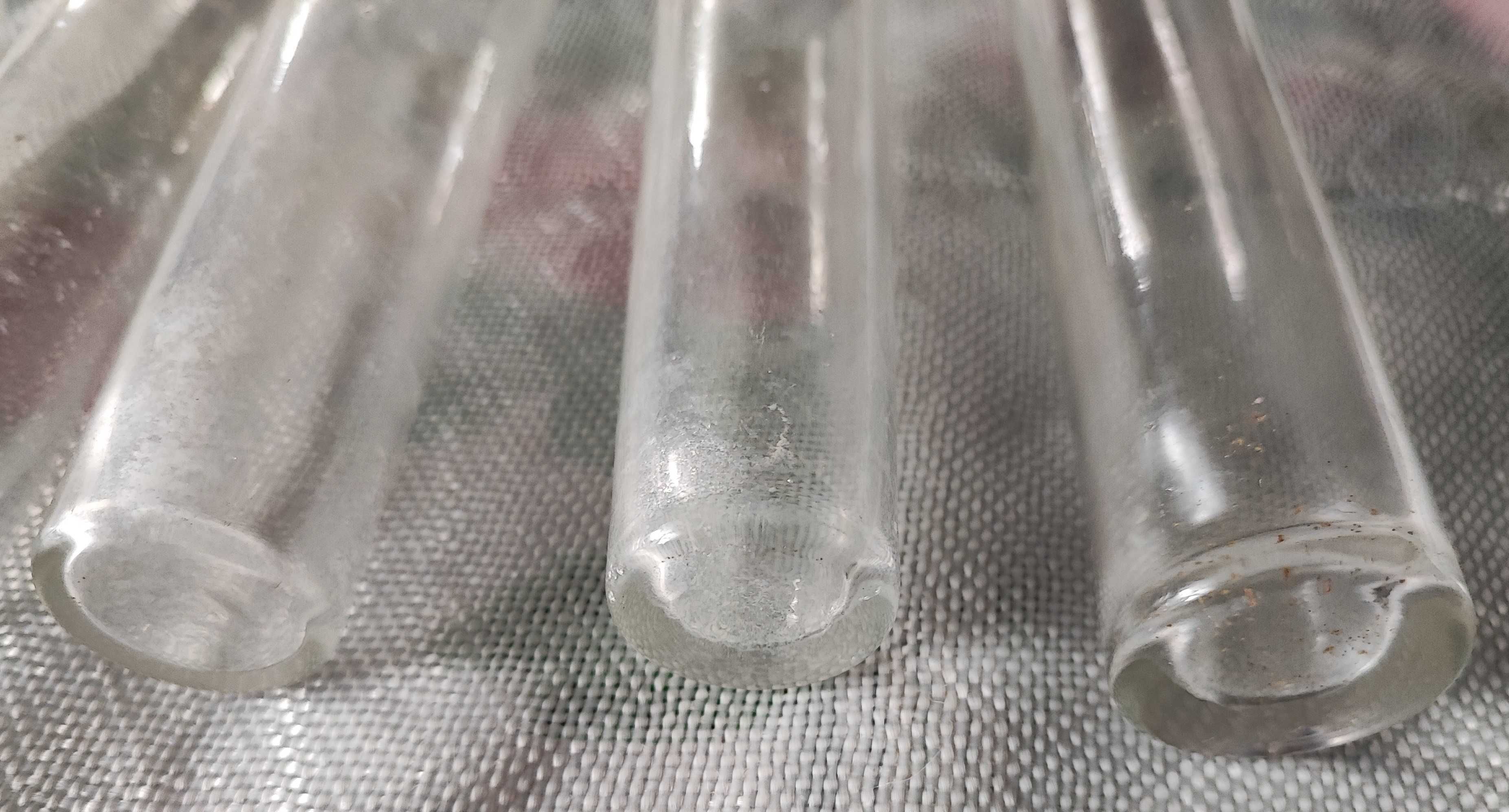 Lote de peças em vidro de laboratório
