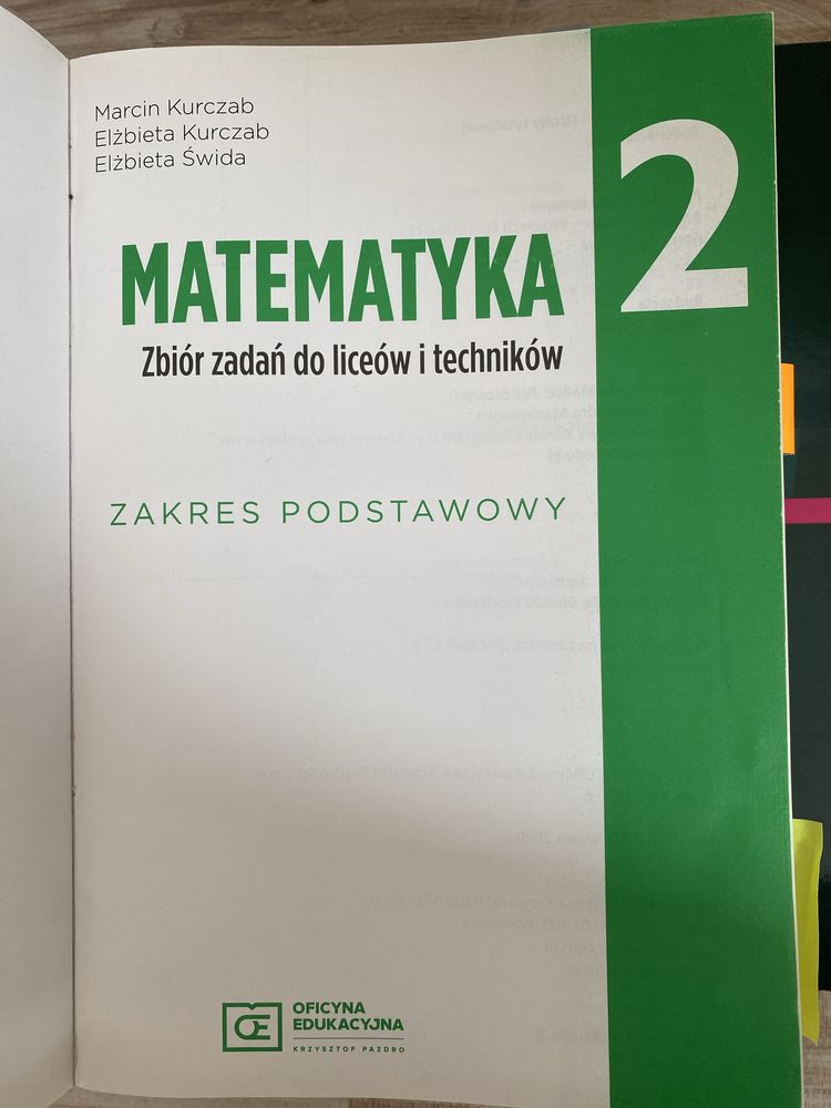 Zbior zadan matametyka klasa 2 zakres podstawowy