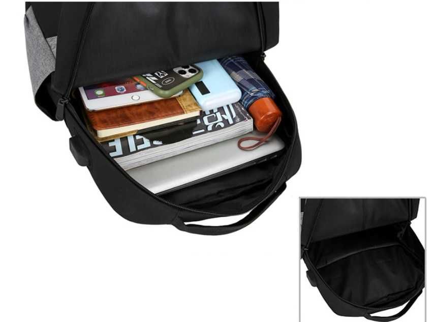 Набор подарочный мужской рюкзак сумка клатч комплект спортивный черный