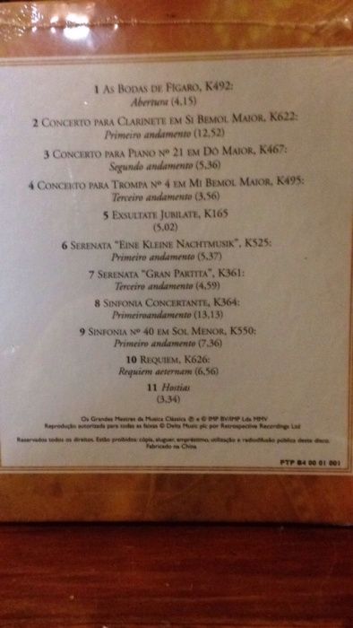 CD| Mozart| *NOVO*obras primas musicais vol.3