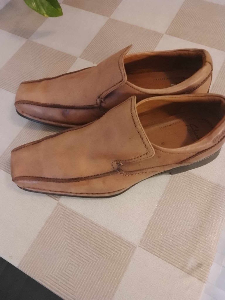 Mokasyny Clarks skórzane