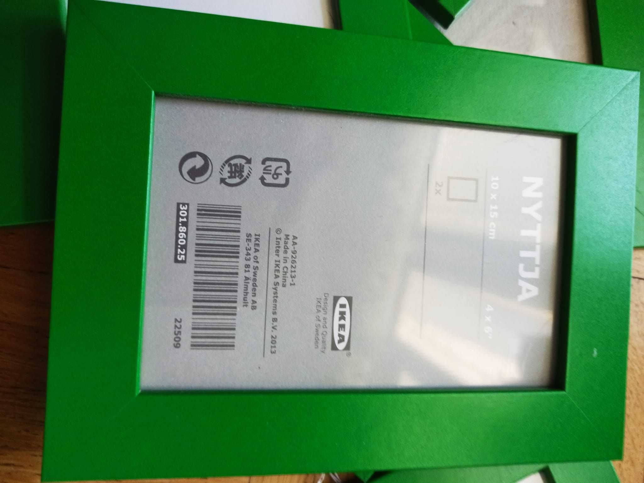 Ramka NYTTJA Ikea 13x18 Zielone - SUPER Tanio: 5 zł