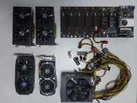 Kit Mining completo com 4 Gpu