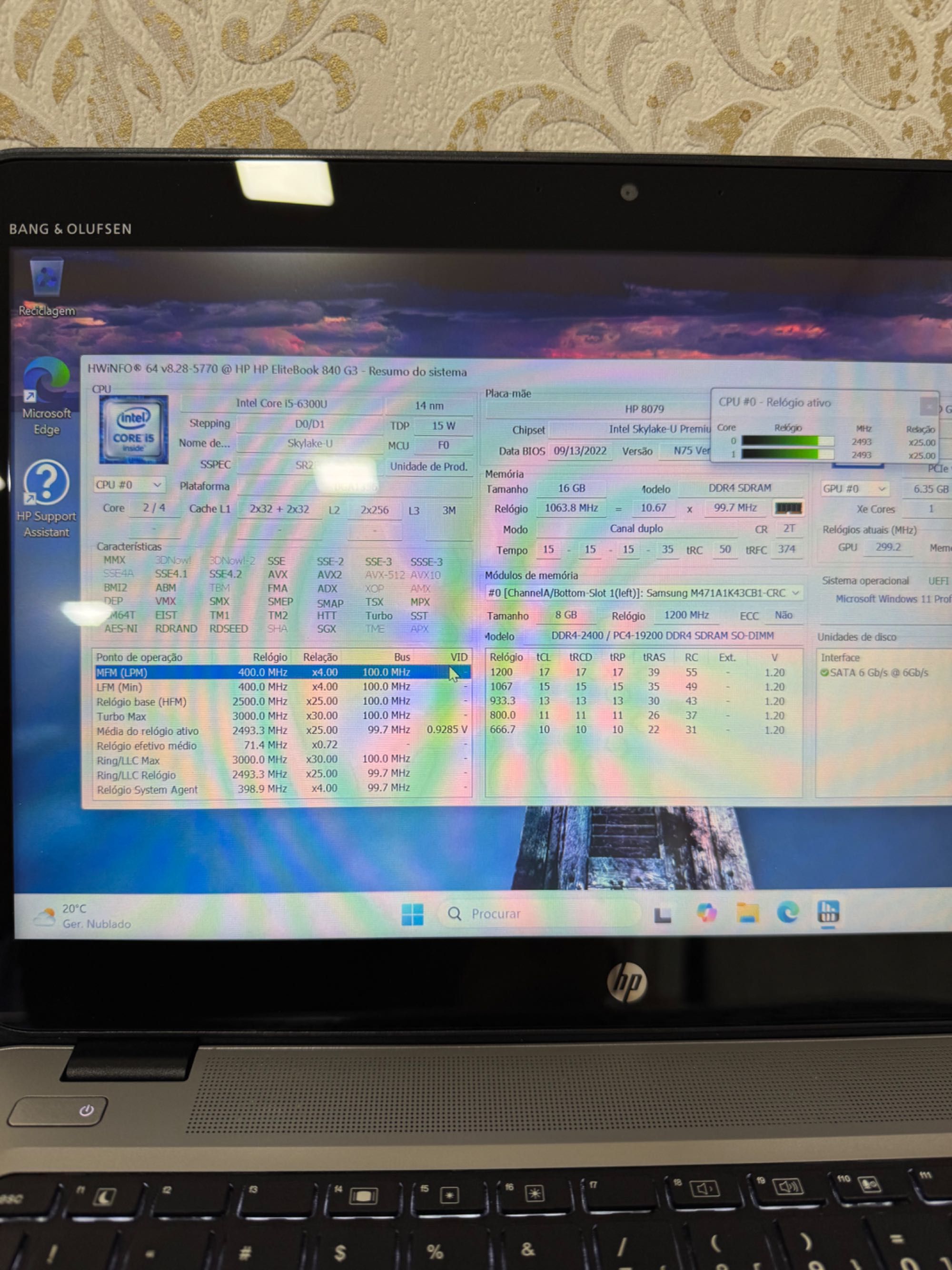 HP EliteBook 840 G3 - 14" - 16GB RAM - 256GB SSD