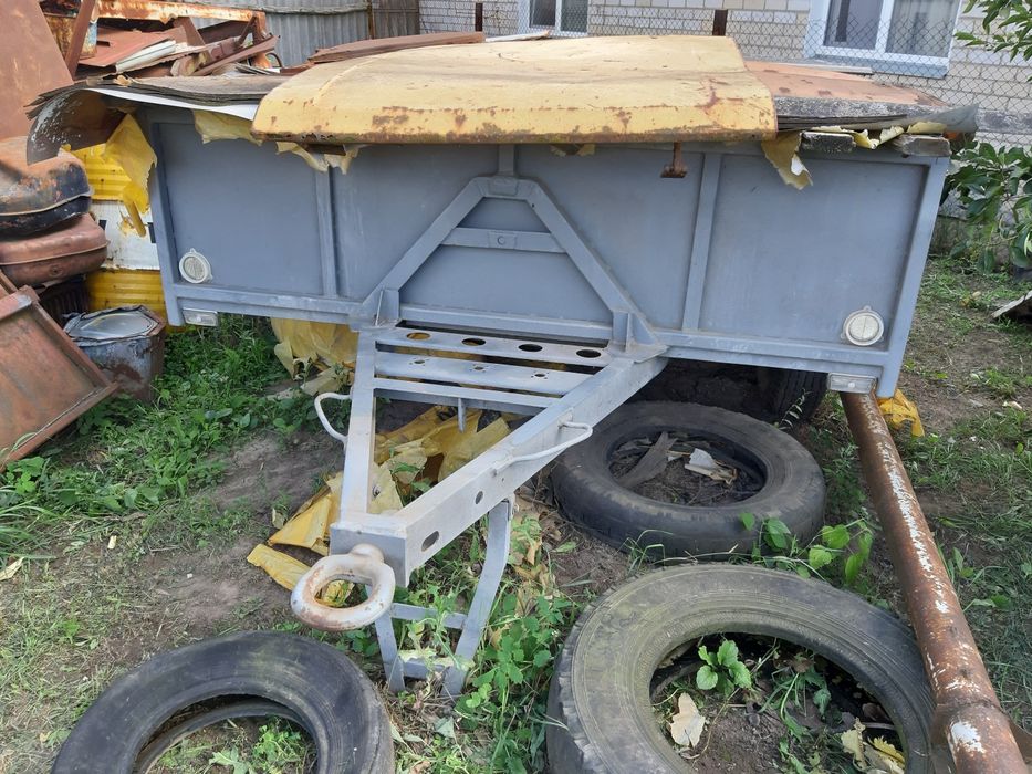Одноосний саморобний міцний прицеп продам