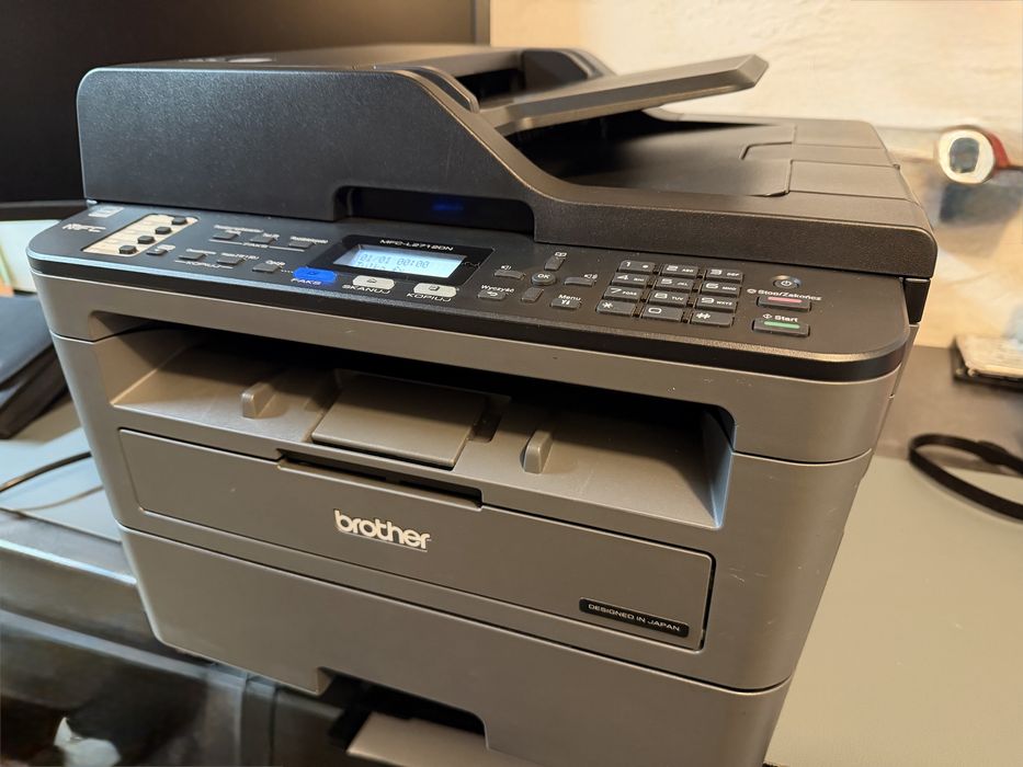 Tania drukarka sieciowa Brother MFC-2712DN nowy toner i bęben