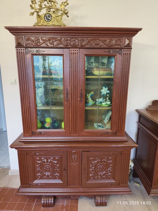 Komoda i witryna Dębowa