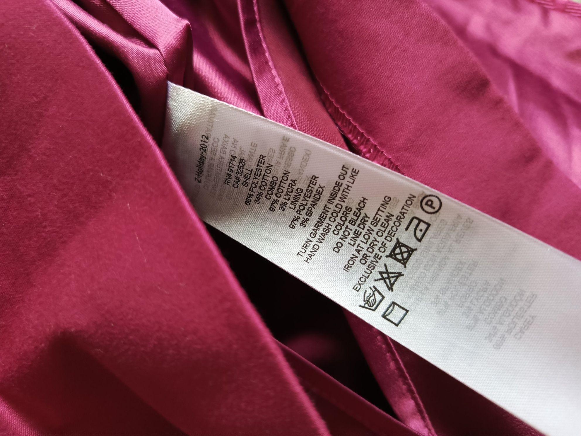 sukienka różowa Armani Exchange elegancka rozkloszowana strukturalna m