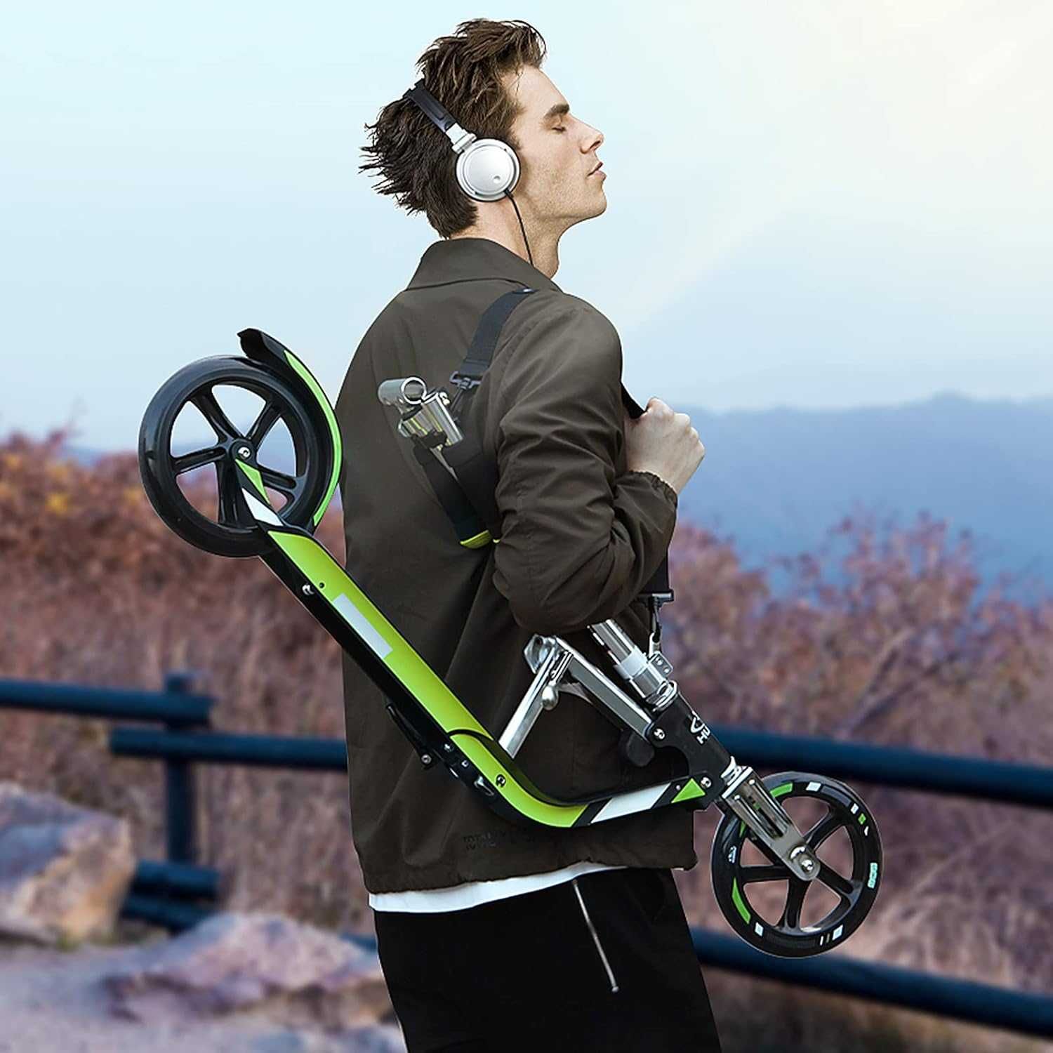 Hulajnoga HUDORA BIGWHEEL 205 zielona NOWA