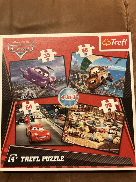 Puzzle Trefl Cars/ Auta 4in1 Zygzak