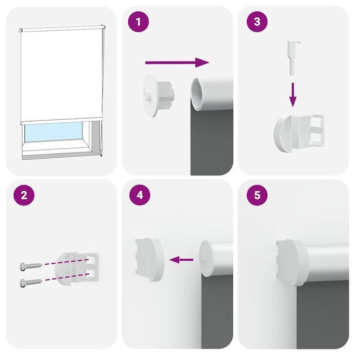 Vidaxl Roleta Zaciemniająca 120X150Cm Szerokość Tkaniny 116,6Cm