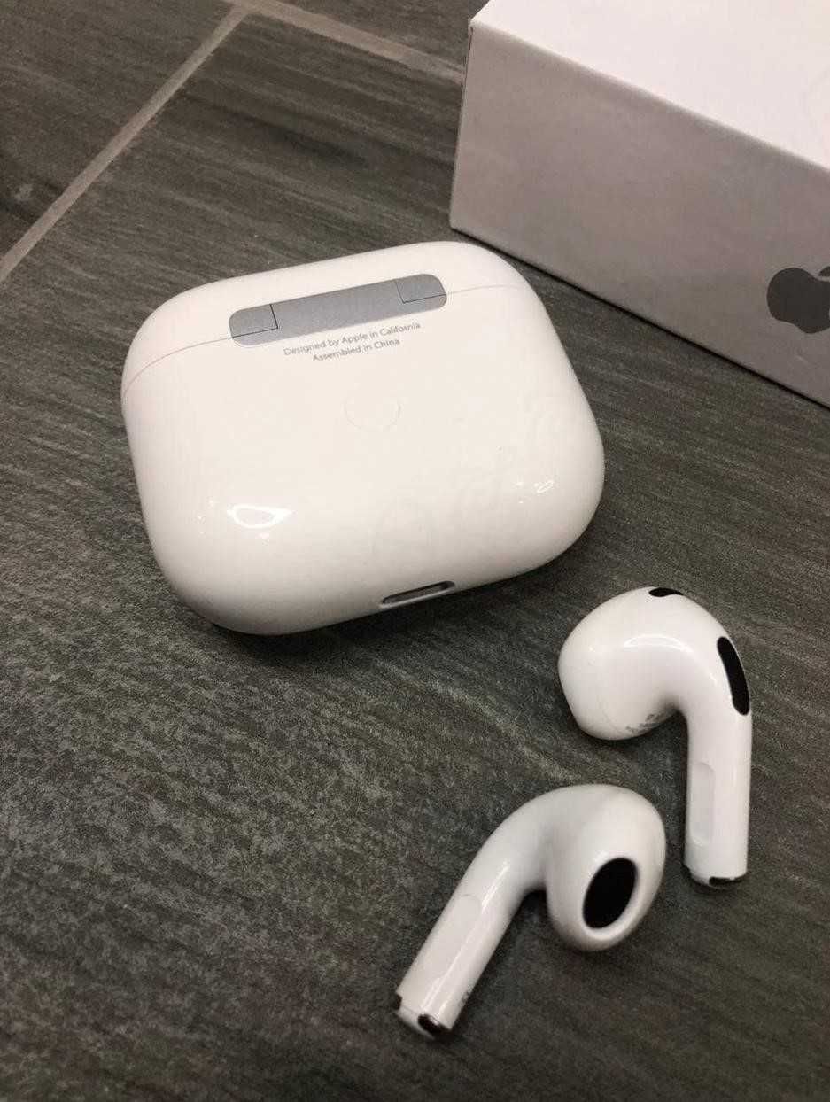 Навушники Apple AirPods 3 ЛЮКС якості. Чохол в подарунок