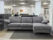 sofá chaiselongue cinza - barato + entrega gratis
