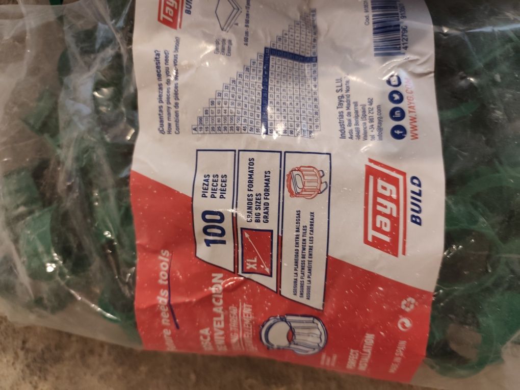 1500 Niveladores 1mm e 100 roscas de ajuste